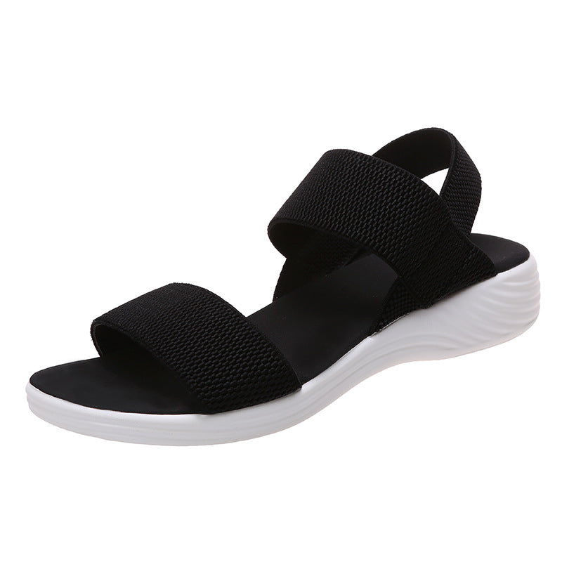 Sarah Express Elastic Strap Platform Sandals