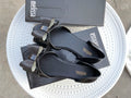 Sarah Express Women's Bow Knot Flat Sandals Black