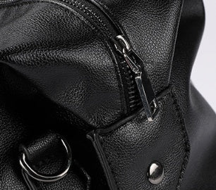 Sarah Express Patchwork Leather Duffle Gym Bag