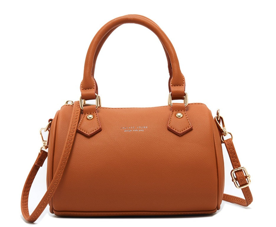 Sarah Express Structured Pillow Crossbody Travel Bag Brown