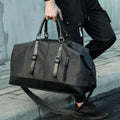 Sarah Express Water Resistant Oxford Travel Duffle Bag Black