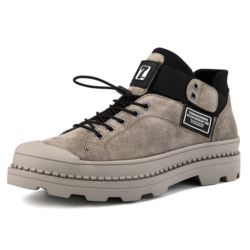 Sarah Express Men's Casual Utility Ankle Boots Khaki