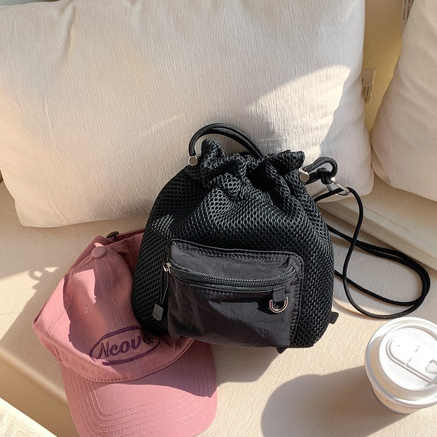 Sarah Express Mesh Drawstring Bucket Travel Bag