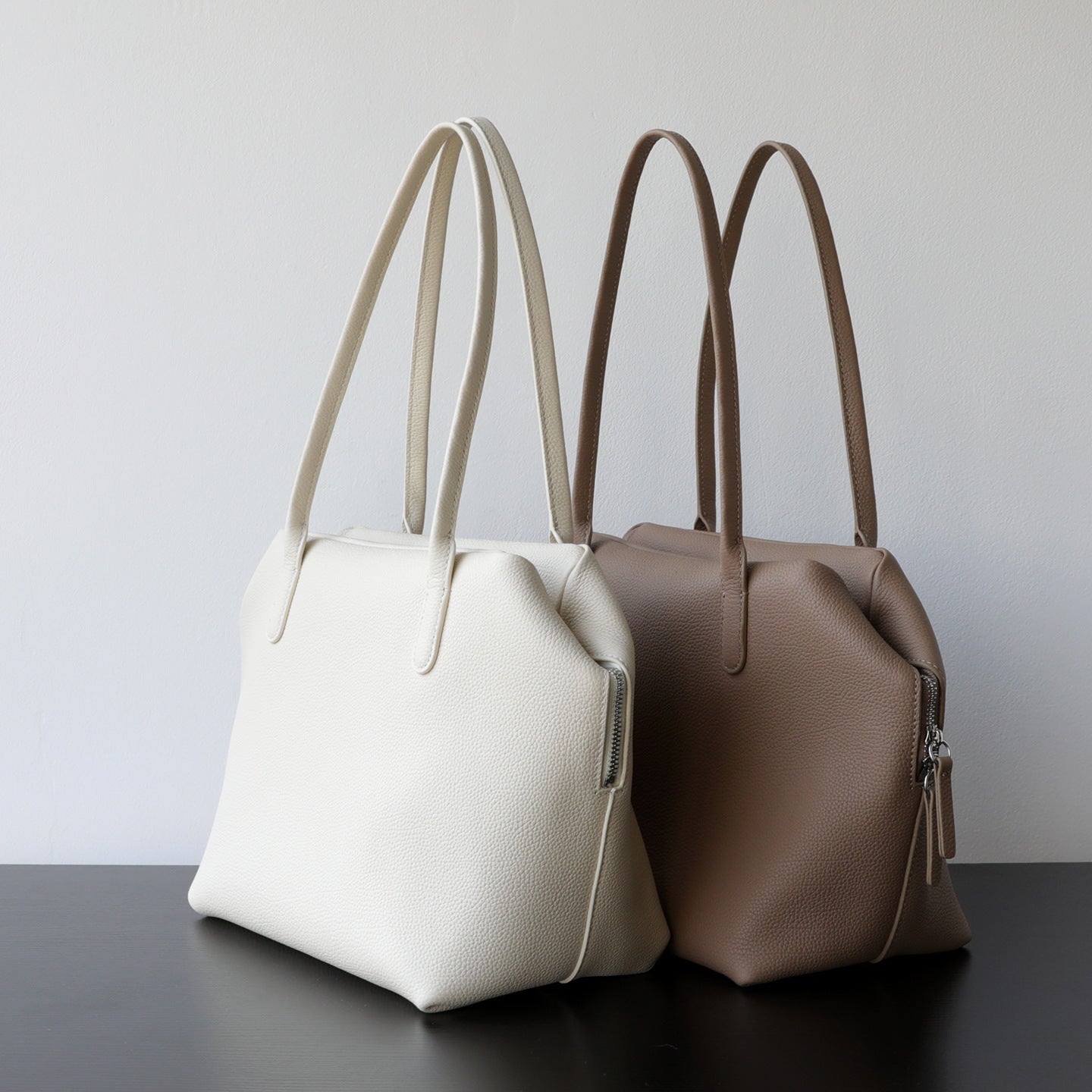 Sarah Express Genuine Leather Vertical Shoulder Handbag