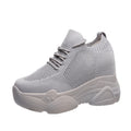 Sarah Express Women's Canvas Low-Top Casual Sneakers Grey