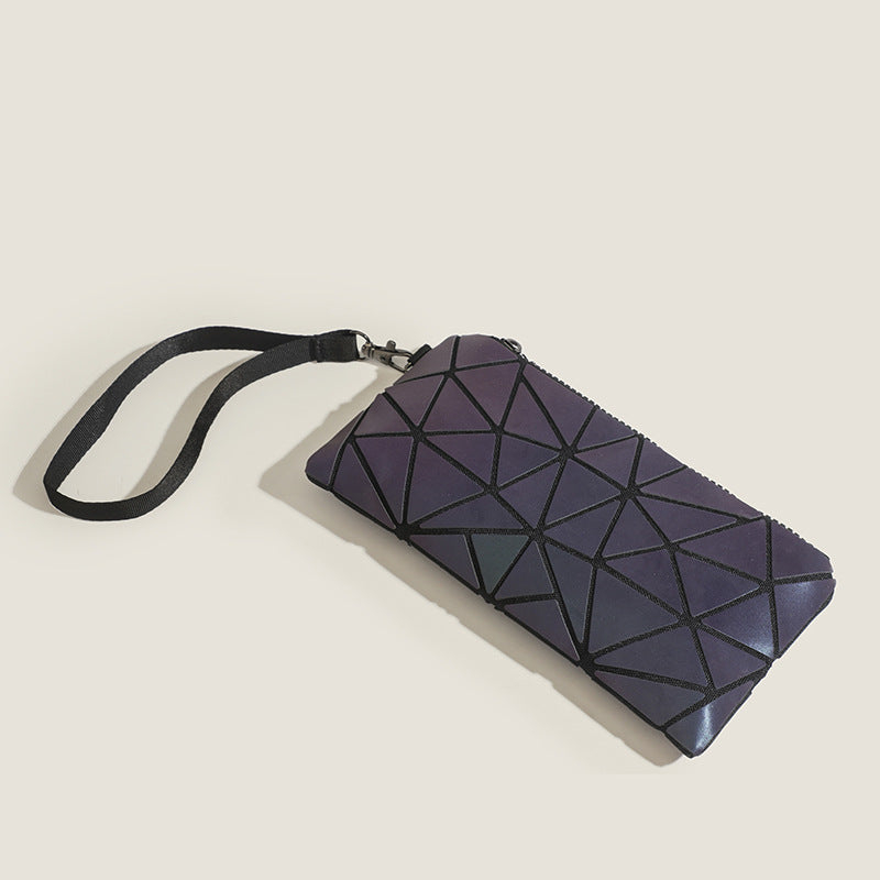 Sarah Express Geometric Patchwork Glow-in-the-Dark Clutch Bag