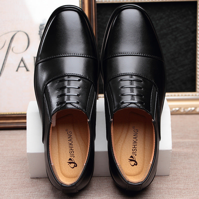 Sarah Express Men's Classic Leather Toe Cap Shoes