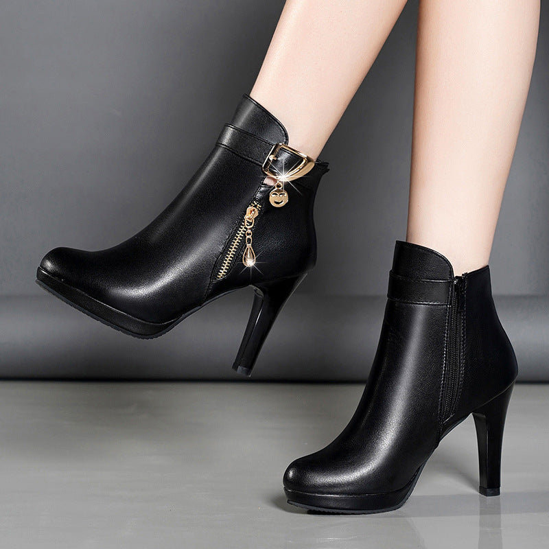 Sarah Express Pointed-Toe Stiletto Ankle Boots