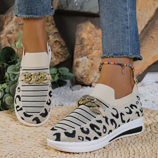 Sarah Express Flat Slip-on Loafers Large-size Casual Breathable Sneakers