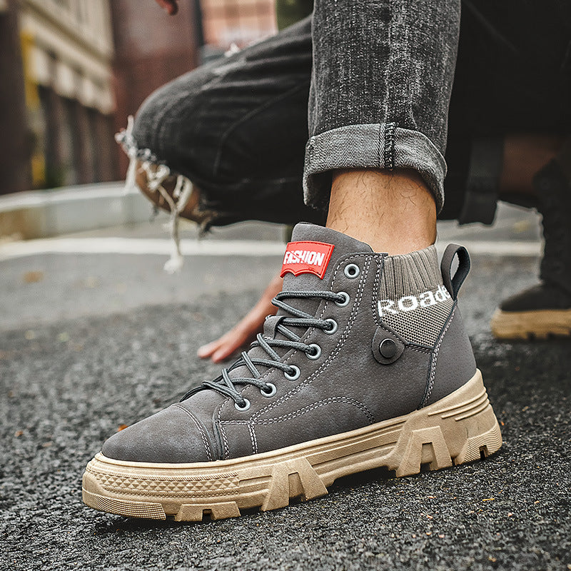Sarah Express Men's Casual High Top Martin Boots
