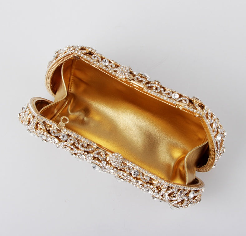 Sarah Express Crystal Beaded Evening Clutch Bag
