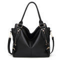 Sarah Express Vintage Style Structured Tote Bag Black