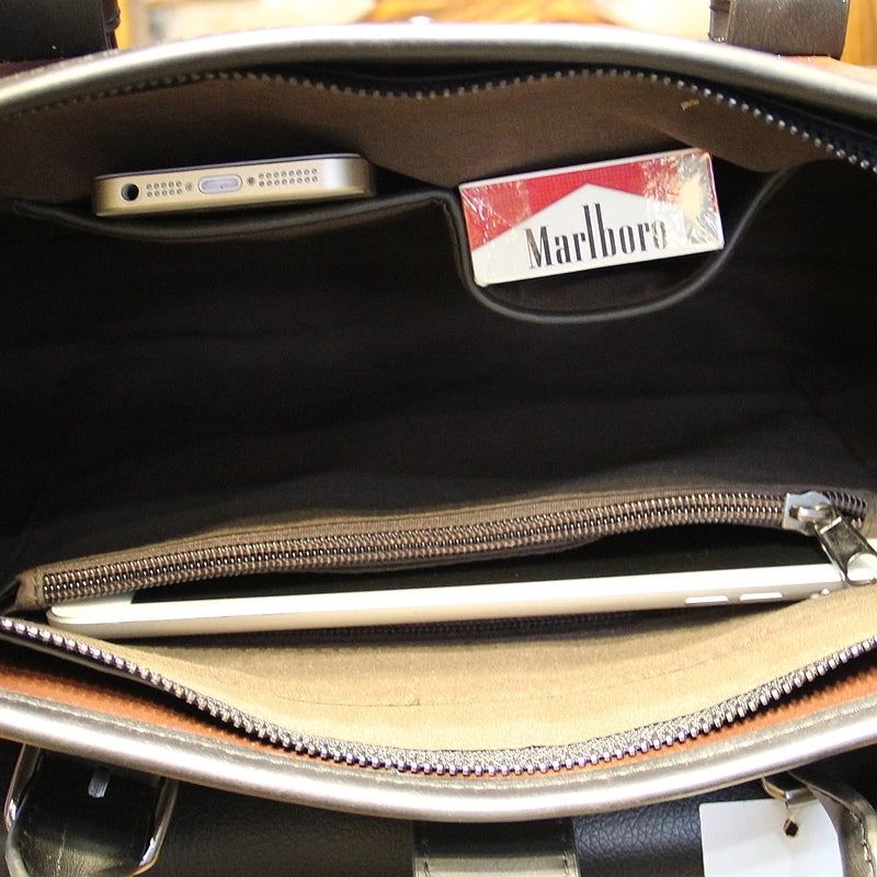 Sarah Express Structured Business Handbag with Shoulder Strap
