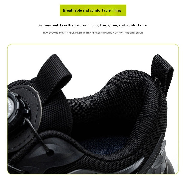 Sarah Express Men's Steel Toe Breathable Work Shoes