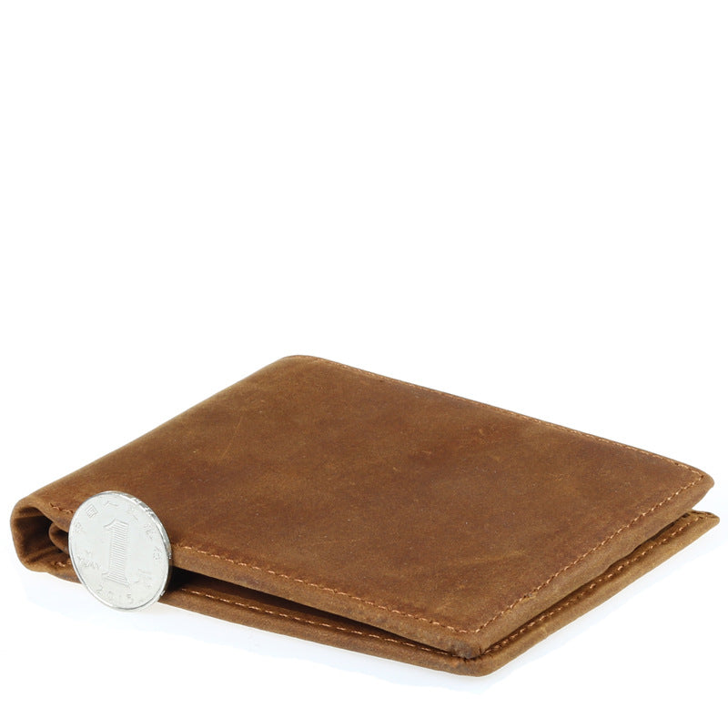 Sarah Express Retro Leather Bi-Fold Men Wallet