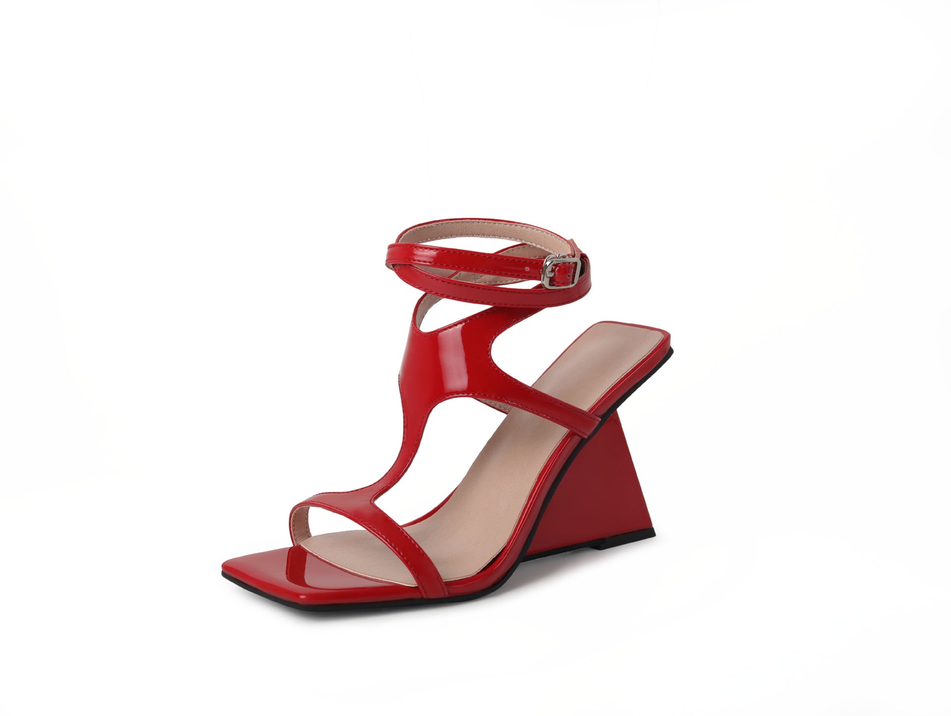 Sarah Express Women's Bow-Tie Slingback Flat Shoes Red