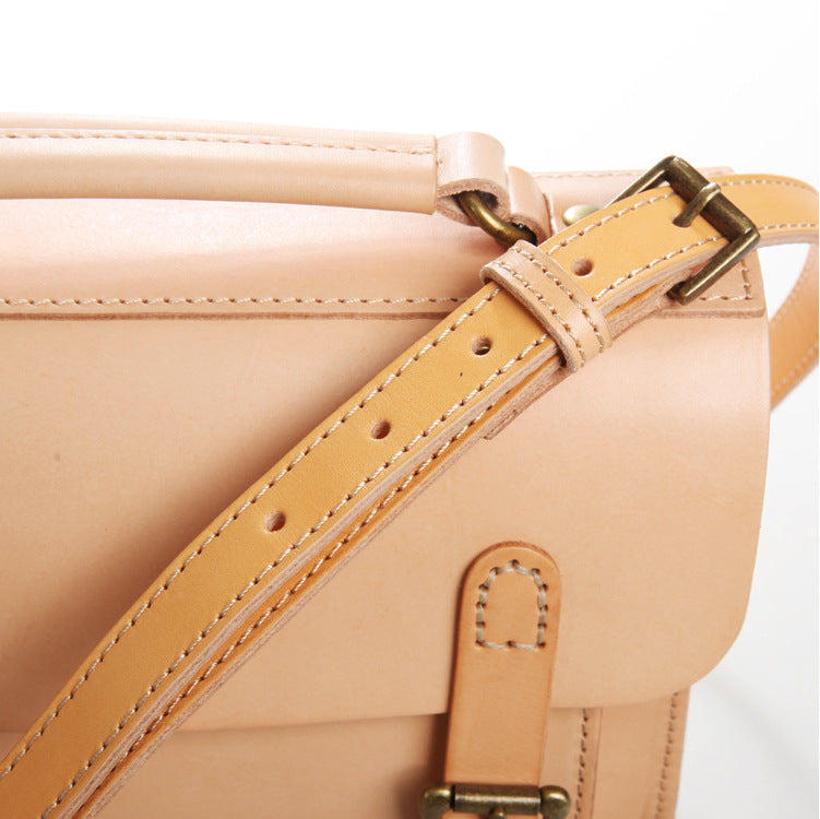 Sarah Express Handmade Leather Satchel Crossbody Bag