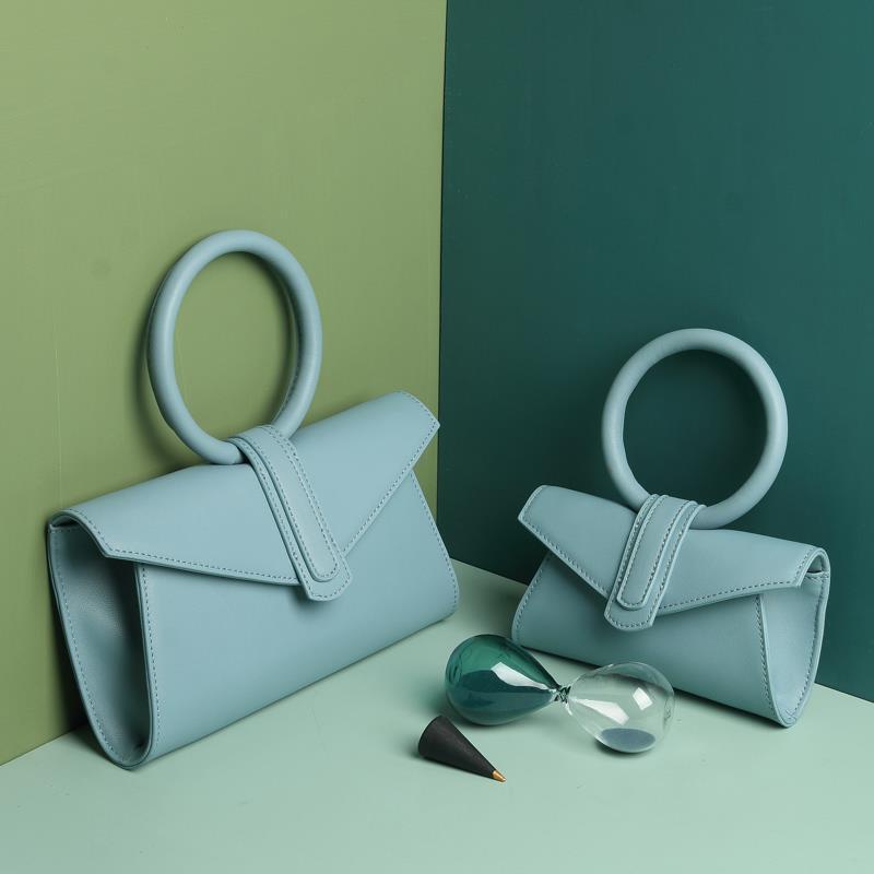 Sarah Express Structured Envelope Shoulder Bag with Ring Handle