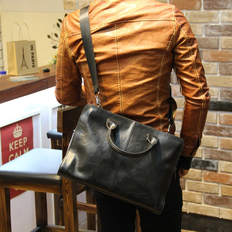 Sarah Express Structured Men's Business Briefcase Handbag