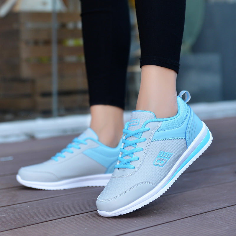 Sarah Express Women's Lace-Up Breathable Casual Sneakers