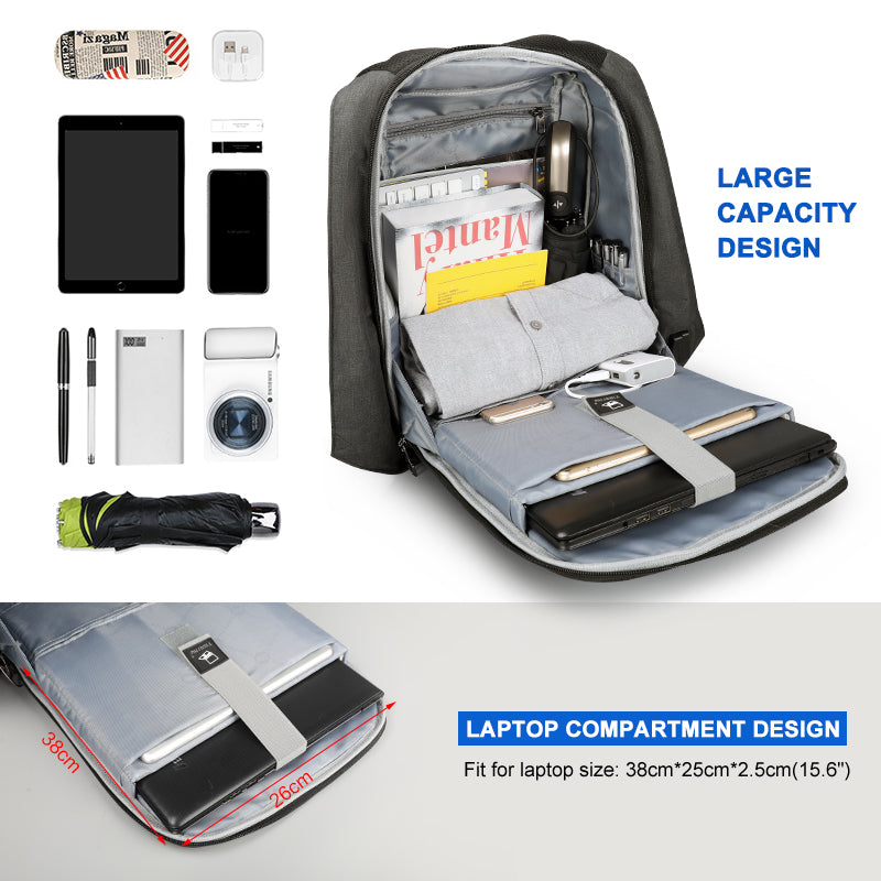 Sarah Express Anti-Theft Laptop Backpack for Men