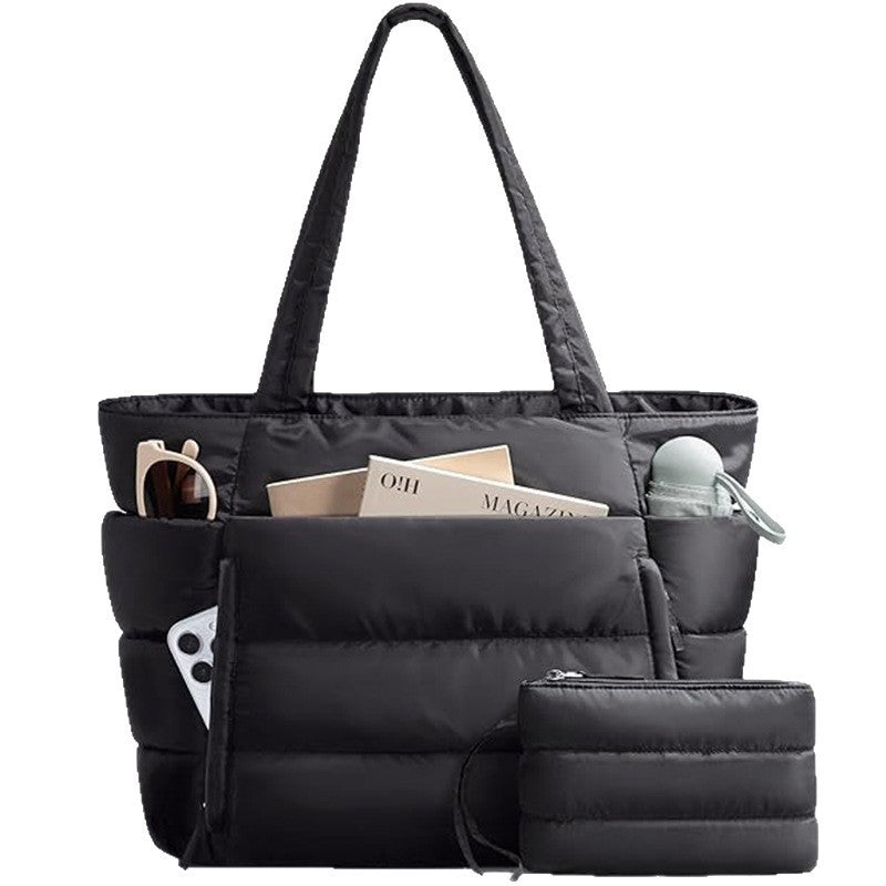 Sarah Express Quilted Tote Bag with Multiple Compartments