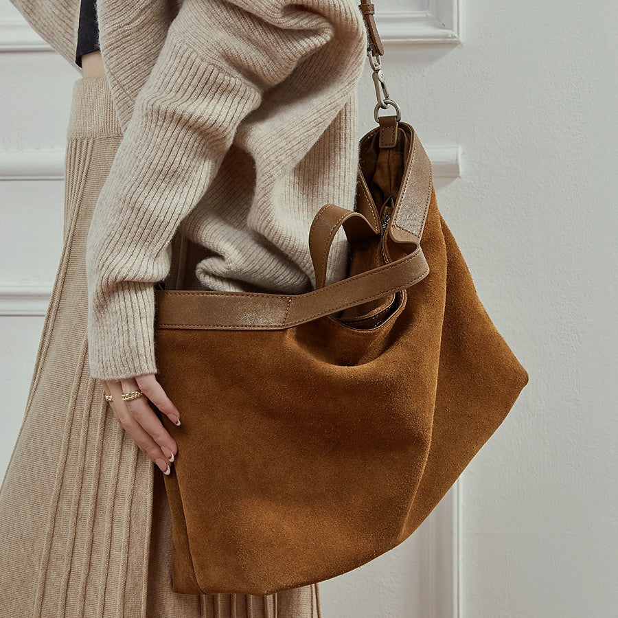 Sarah Express Genuine Leather Commuter Tote Bag