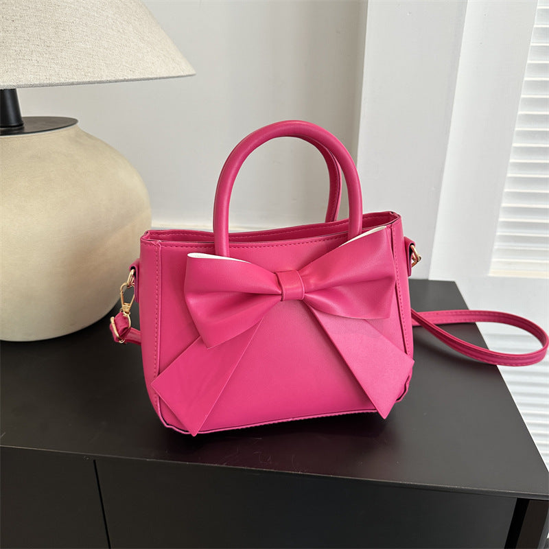 Sarah Express Retro Bow Square Crossbody Handbag