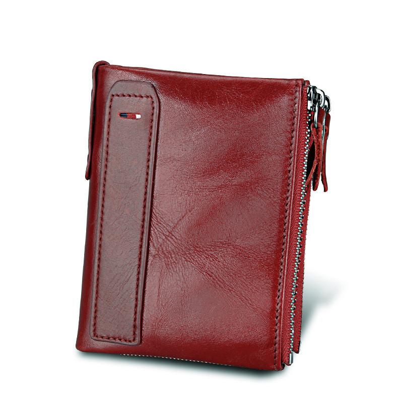 Sarah Express Genuine Leather RFID Blocking Bifold Wallet