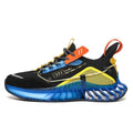 Sarah Express Men's Trend Casual Breathable Running Sneakers Black Blue