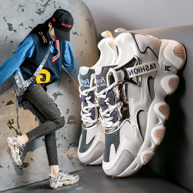 Sarah Express Breathable Mesh Chunky Platform Sneakers