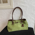 Sarah Express Retro Matte PU Leather Shoulder Bag Green