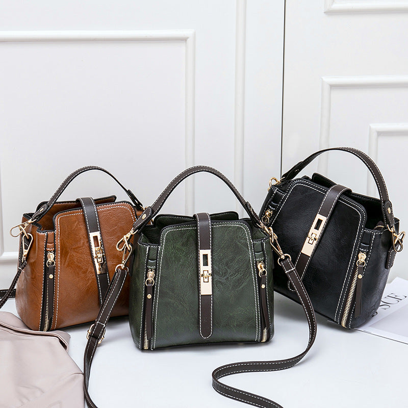 Sarah Express Structured Faux Leather Shoulder Bag