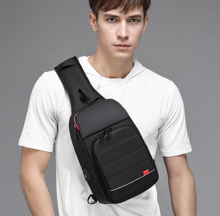 Sarah Express Compact Men's Outdoor Chest Shoulder Bag