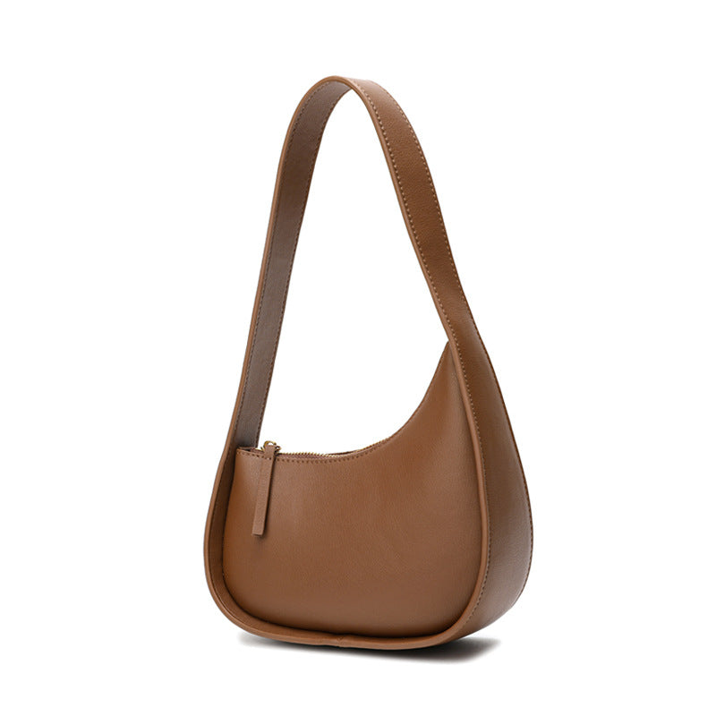 Sarah Express Half Moon Leather Shoulder Bag