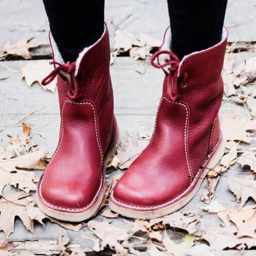 Sarah Express Women's Plush Lined Winter Snow Boots