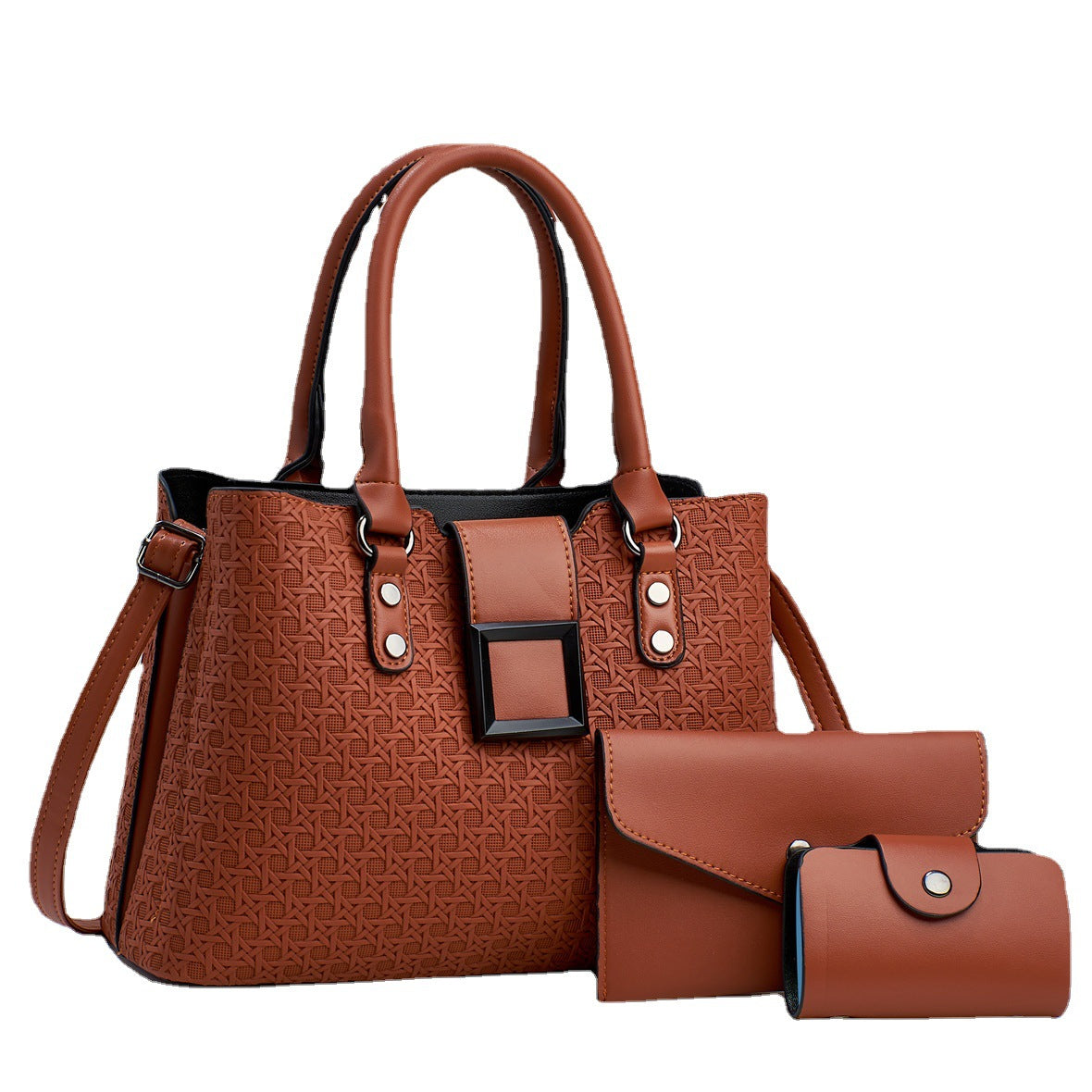Sarah Express Textured Three-Piece Women's Crossbody Bag Set