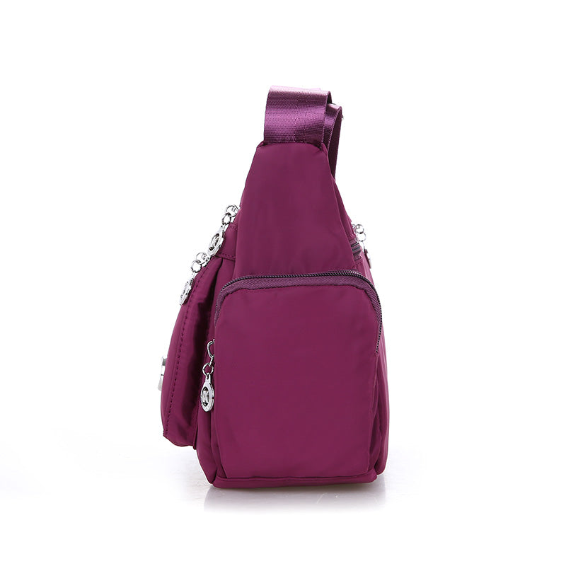 Sarah Express Multi-Layer Nylon Messenger Bag