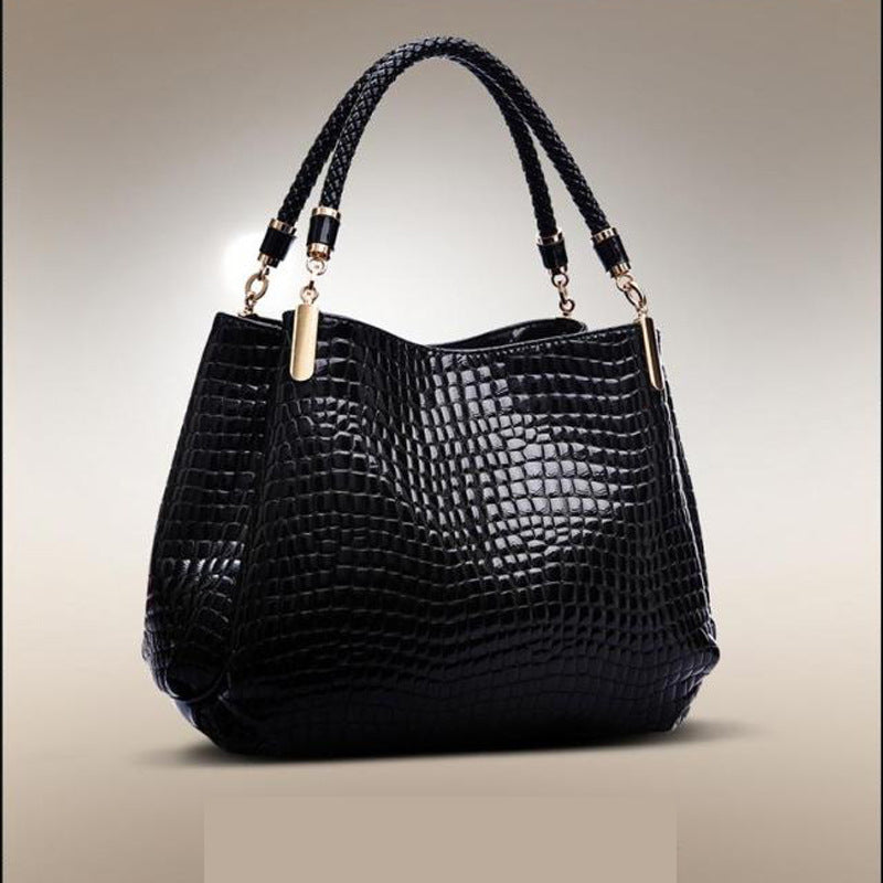 Sarah Express Crocodile Pattern Structured Handbag