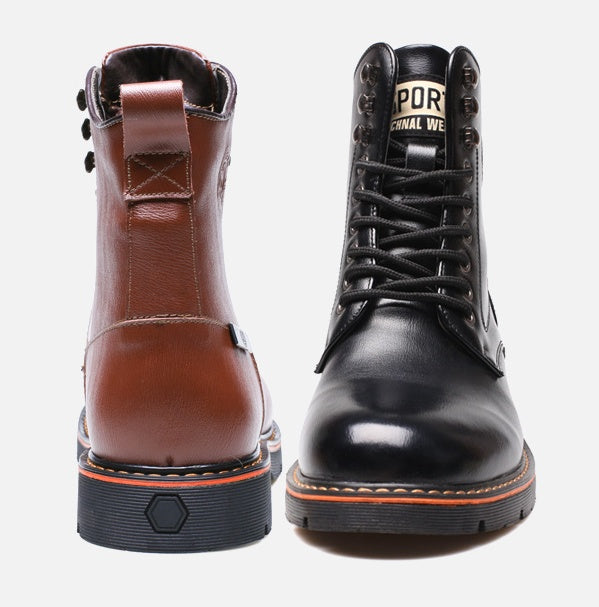 Sarah Express Men's Casual Martin Lace-Up Boots