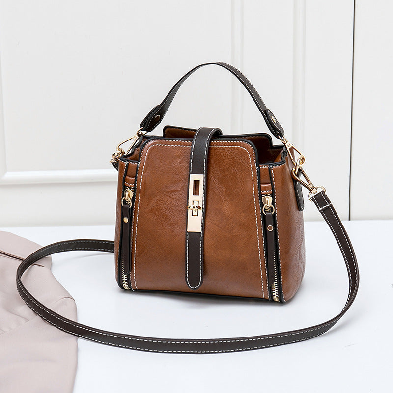 Sarah Express Structured Faux Leather Shoulder Bag