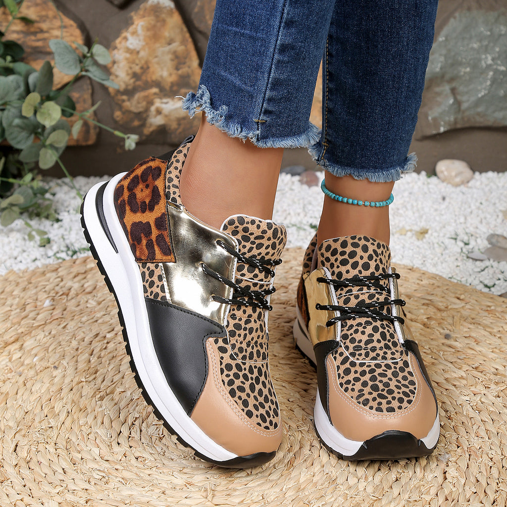 Sarah Express Women's Colorblock Platform Wedge Sneakers