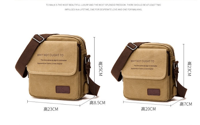 Sarah Express Canvas Shoulder Bag with Adjustable Strap