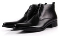 Sarah Express Men's Pointed Toe Lace Up Boots Black