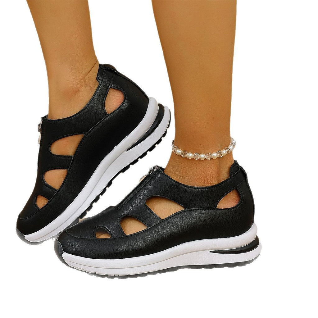 Sarah Express Chunky Sole Baotou Cutout Sandals