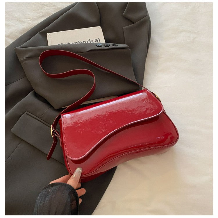 Sarah Express Minimalist PU Leather Square Shoulder Bag