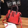 Sarah Express Structured Top Handle Crossbody Handbag Red
