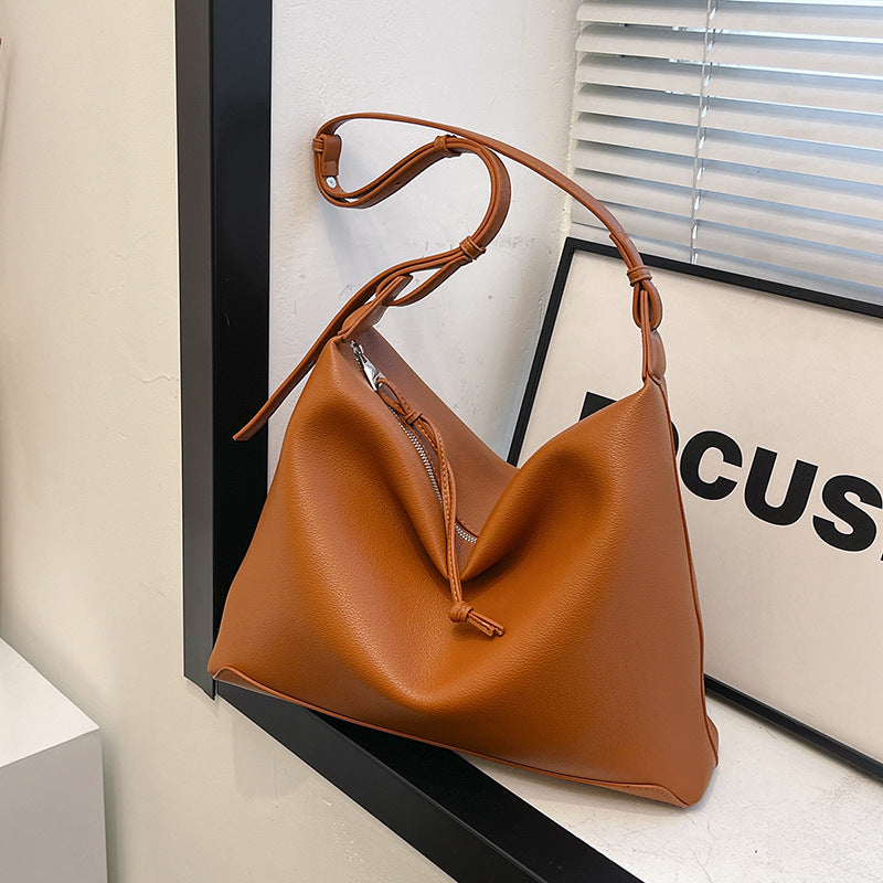 Sarah Express Structured PU Leather Commuter Crossbody Bag