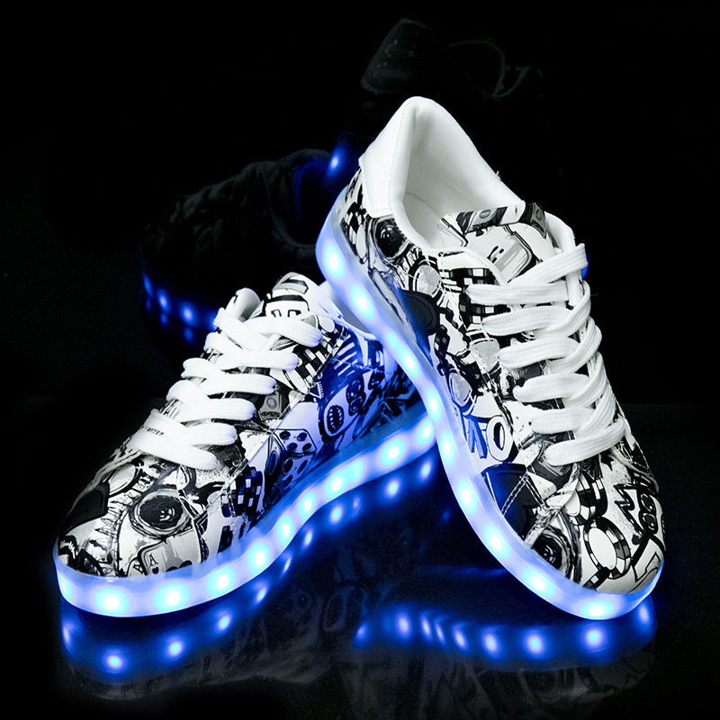 Sarah Express Unisex Fluorescent Lace-Up Platform Sneakers