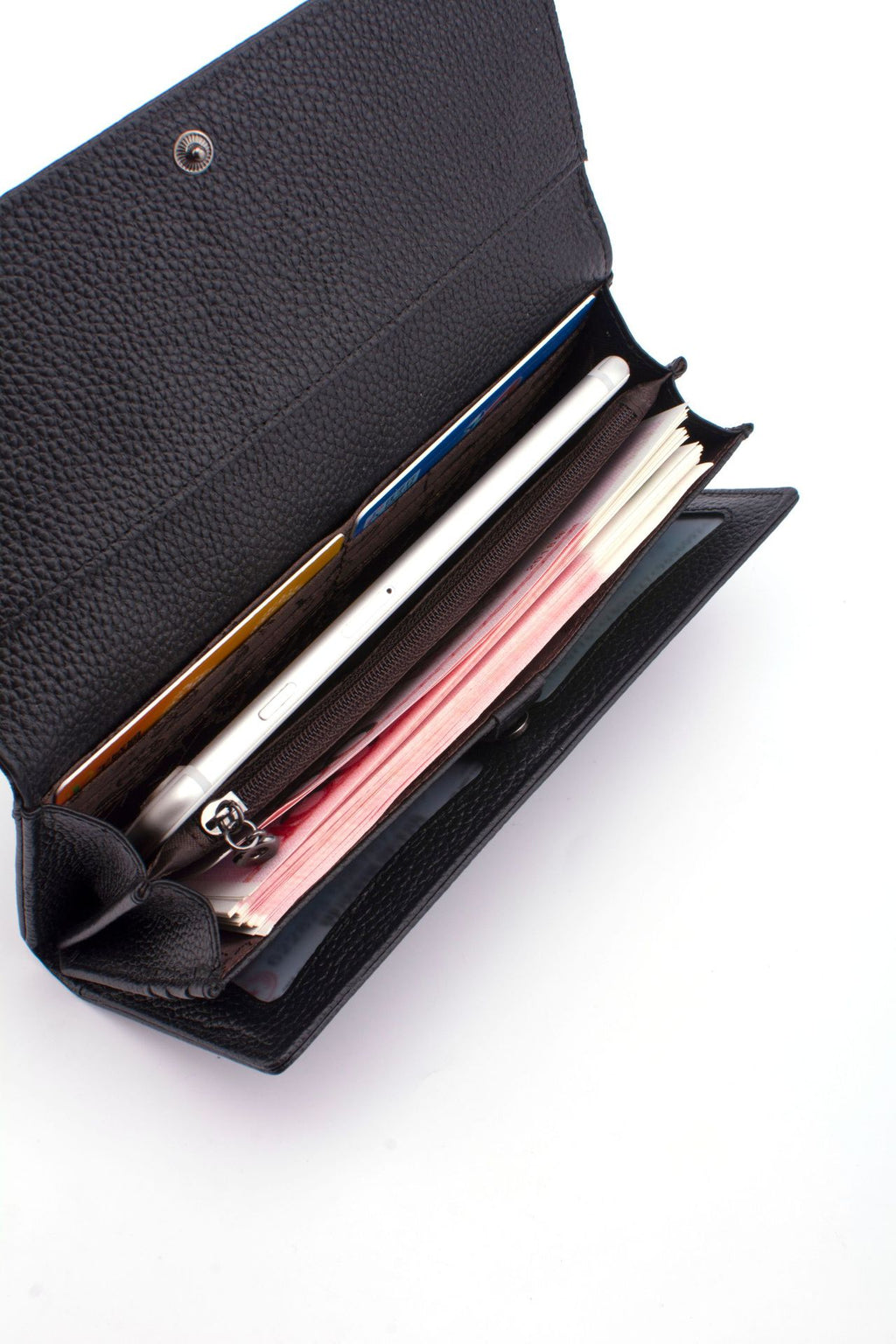 Sarah Express Stone Pattern Long Wallet Buckle Closure